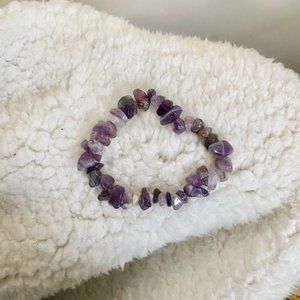 handmade authentic healing amethyst stone crystal bracelet